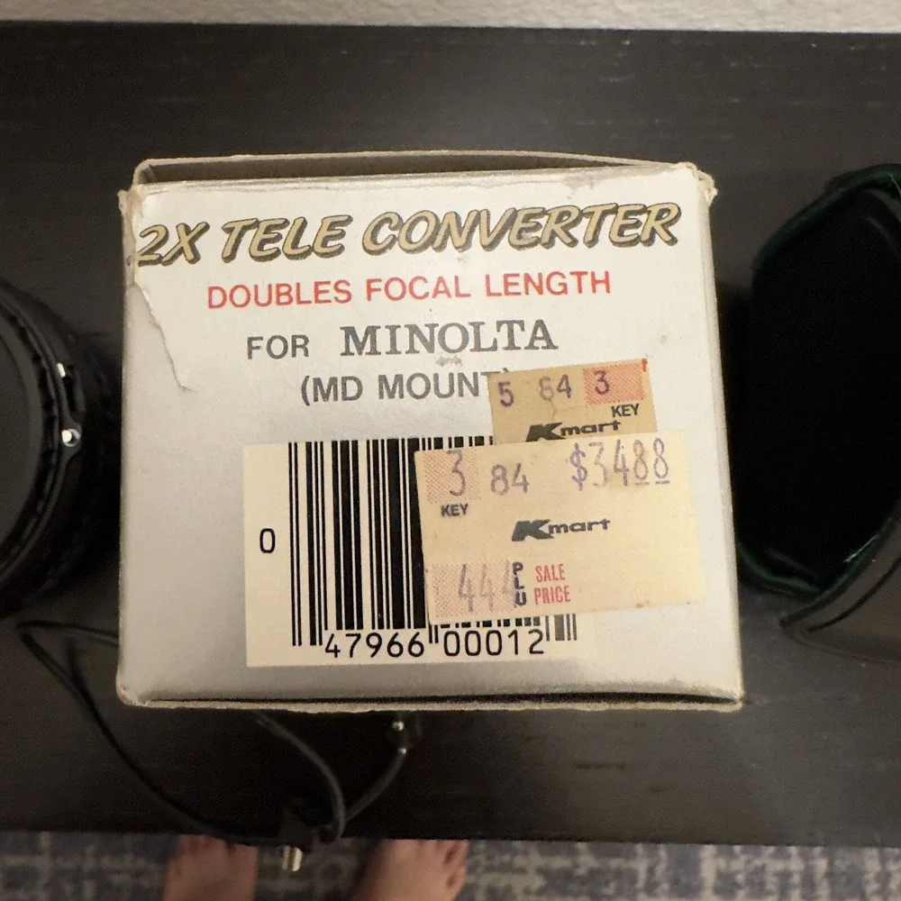 Focal MC 2X Tele Converter for Minolta MD Mount Lens with Box and Case Japan
